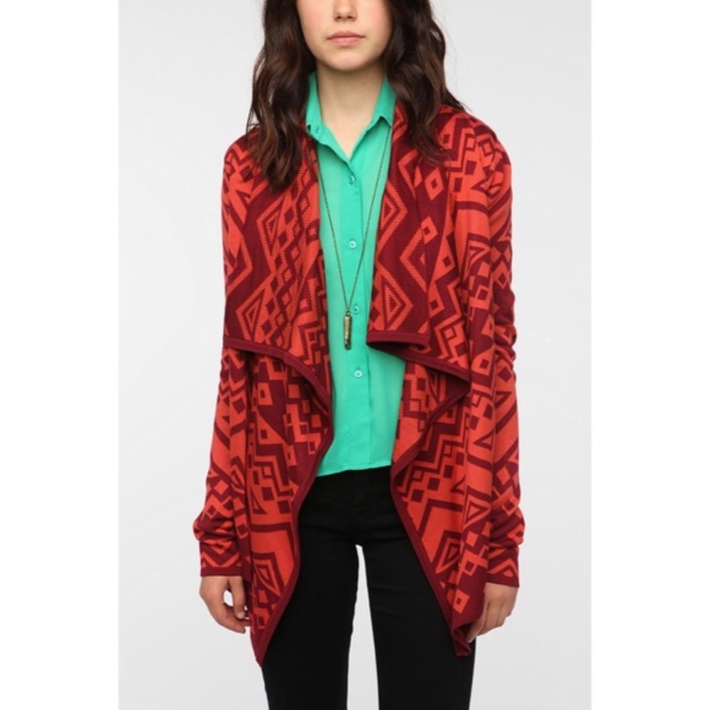 Staring At Stars Array Aztec Waterfall Cardigan S… - image 1